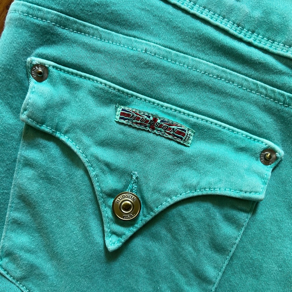 Hudson teal jeans
